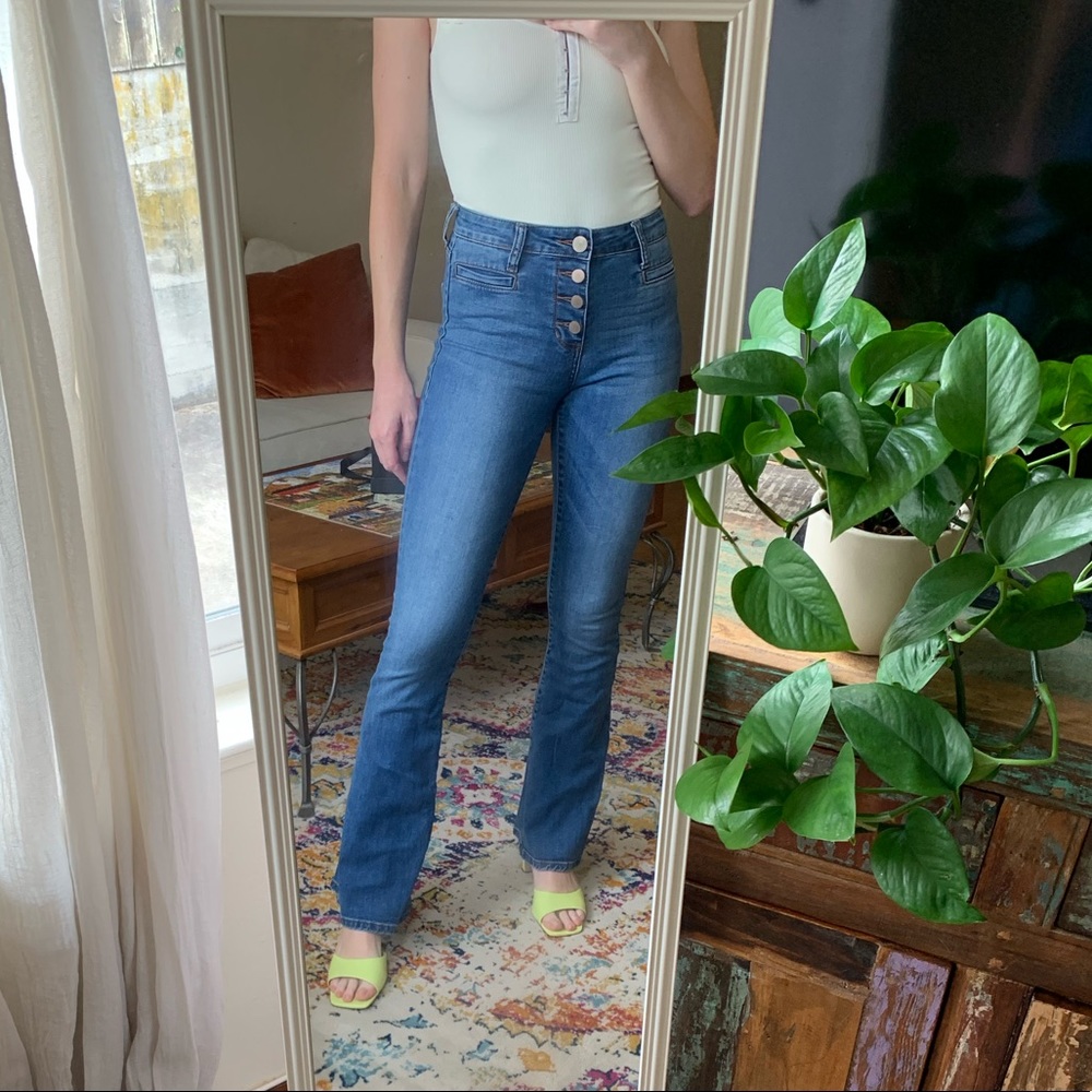 Sun & Shadow Flared Jeans